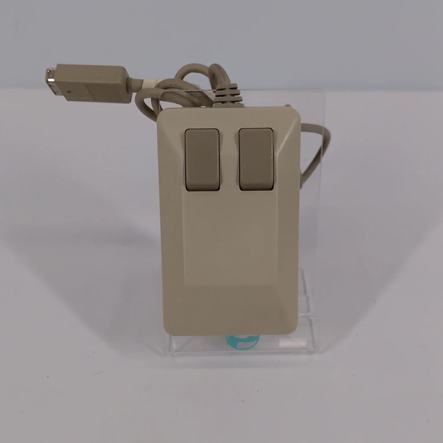 Commodore Amiga 500 Angled 2 Button Tank Mouse Wired Vintage Computer Mouse Gray