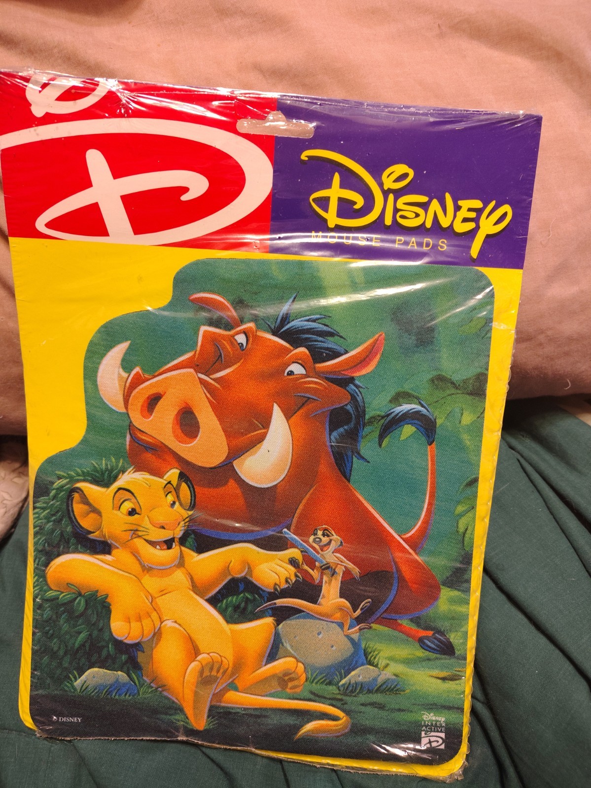 Vintage Disney Interactive Mouse Pad The Lion King Simba and Pumbaa Timon NEW 