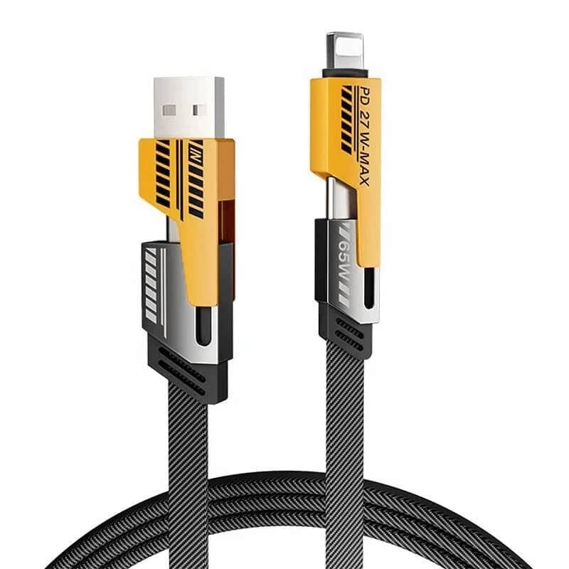4-in-1 Charging Cable 65W USB-C iPhone Multi Charger Cord Fast