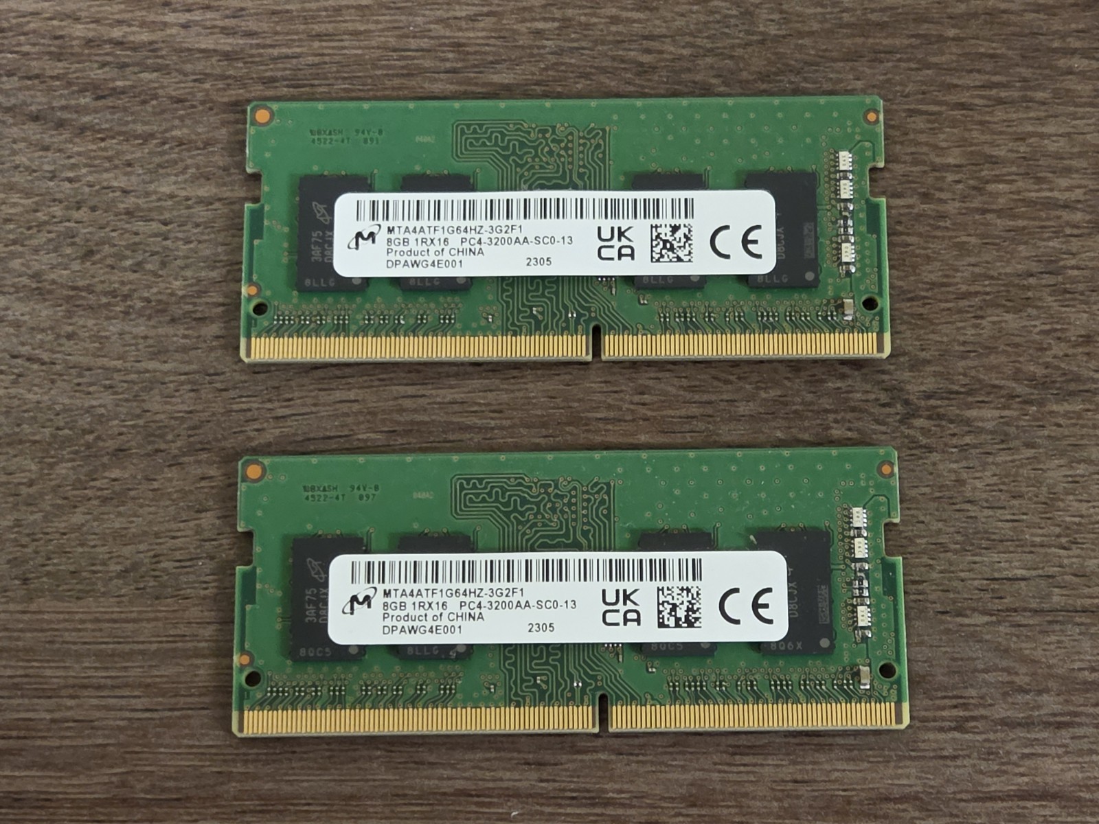 Micron 16GB (2 x 8GB) DDR4 PC4 3200MHz SODIMM Laptop RAM Memory Matching Set
