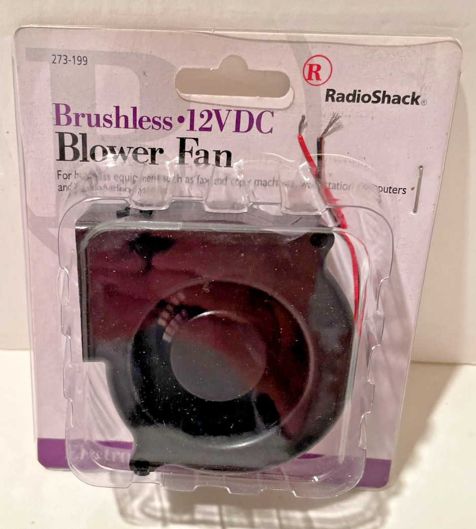 Radio Shack 273-199 Brushless 12 VDC 0.2A 2.4W Blower Fan New