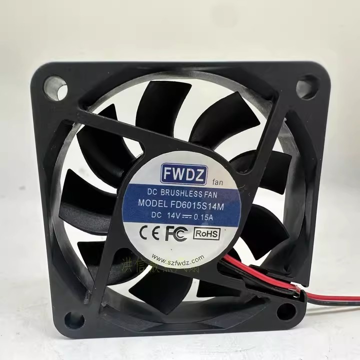 1PCS FWDS 6CM 6015 14V 0.15A FD6015S14M 60*15MM Silent Cooling Fan