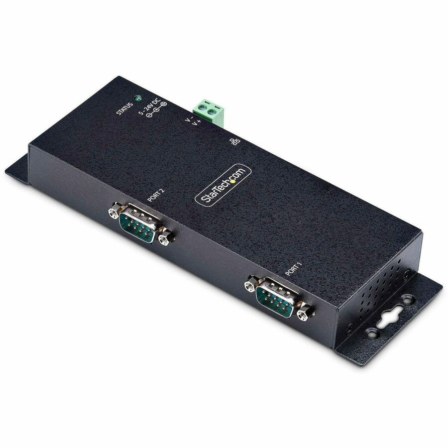 Startech 2-Port Serial to Ethernet Adapter, Metal Housing, TAA Compliant