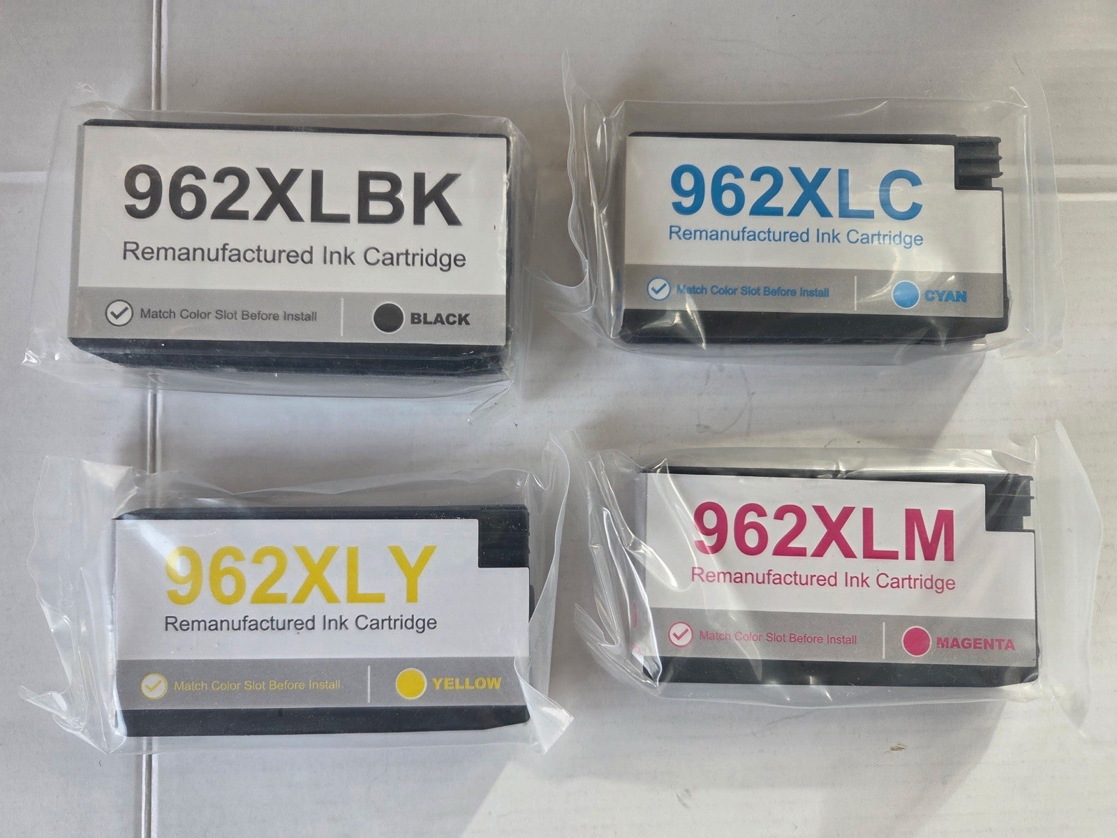 962XL Ink Cartridges Combo Pack Replacement for HP 962 XL 4 Pack Open Box