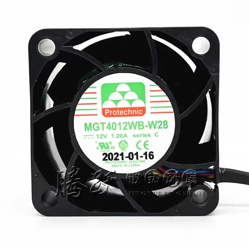 Protechnic MGT4012WB-W28 12V 1.20A 4CM 4028 4-pin PWM Cooling Fan