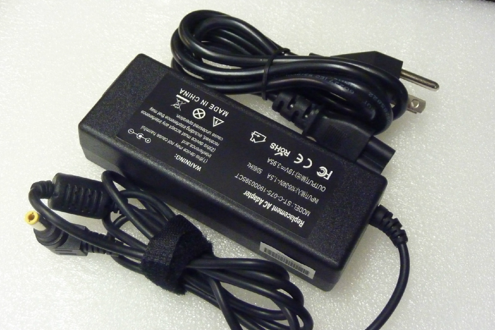 AC Adapter Cord Charger 75W Toshiba Satellite M305-S4848 M305-S49052 M305-S4907