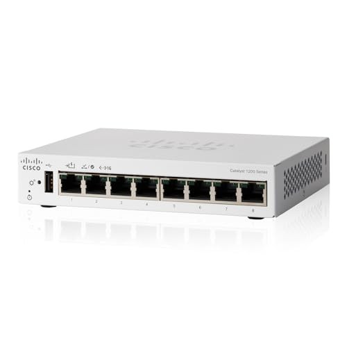 Cisco Systems Catalyst 1200-8T-D Smart Switch 8-Port C1200-8T-D