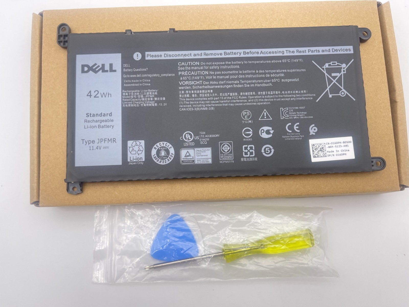 Authentic Dell OEM Battery JPFMR for Chromebook 3100 3180 - New - Fast Shipping