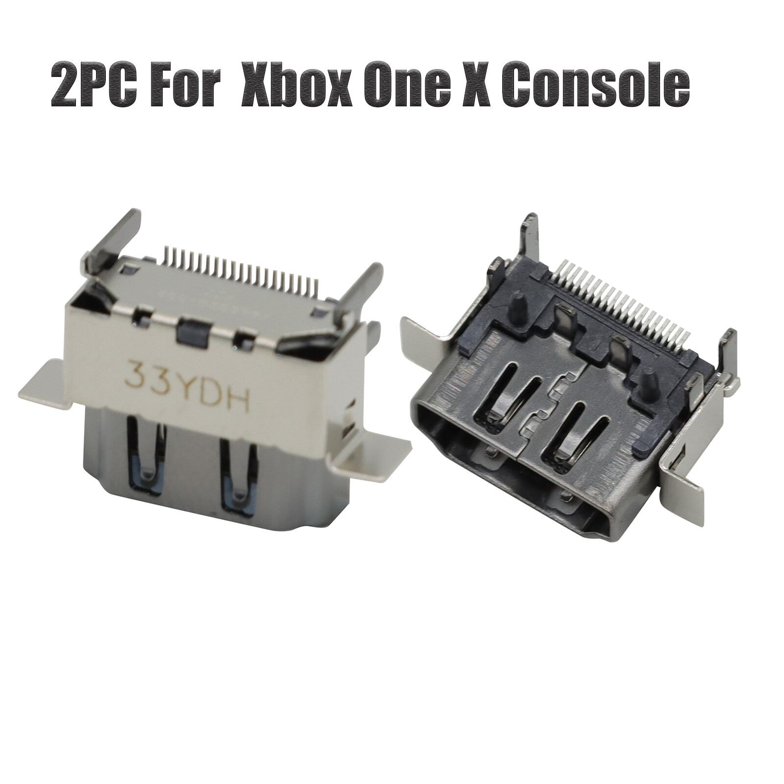 2x HDMI Port Socket Interface Connector Replace For Microsoft Xbox One X Console