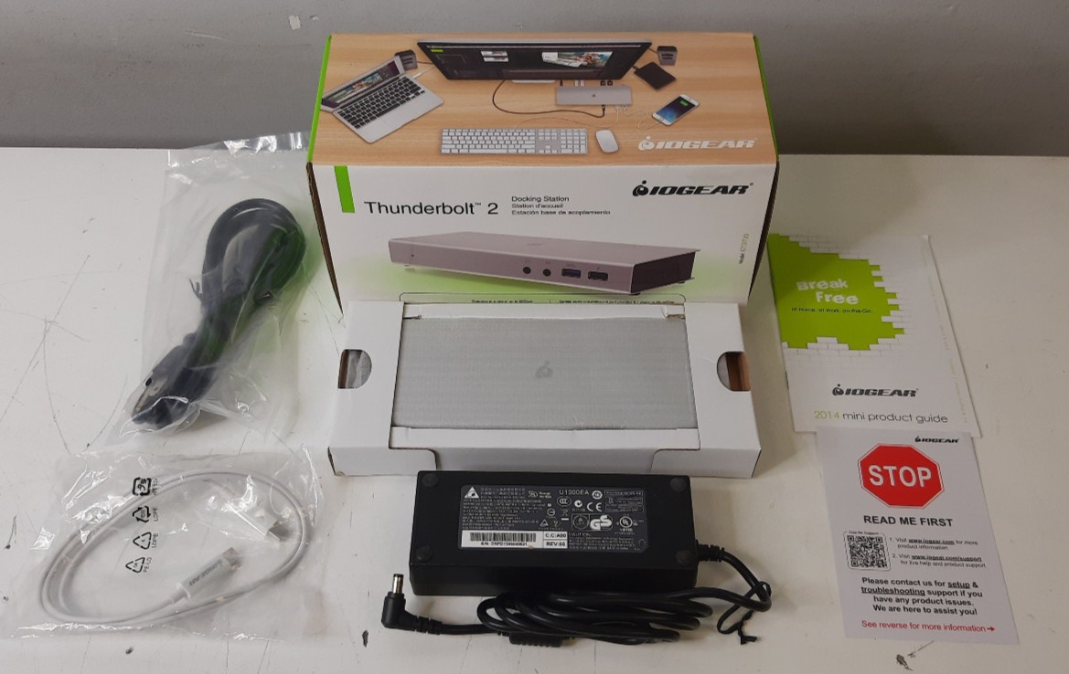 IOGEAR Thunderbolt 2 Docking Station (GTD720) With PSU/Cables - New Open Box