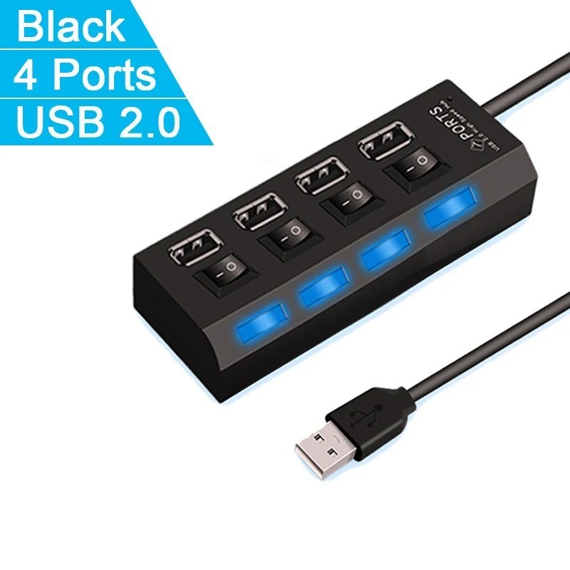 High Speed 4/7 Ports USB HUB 2.0 Adapter Expander Multi USB Splitter Multiple Ex