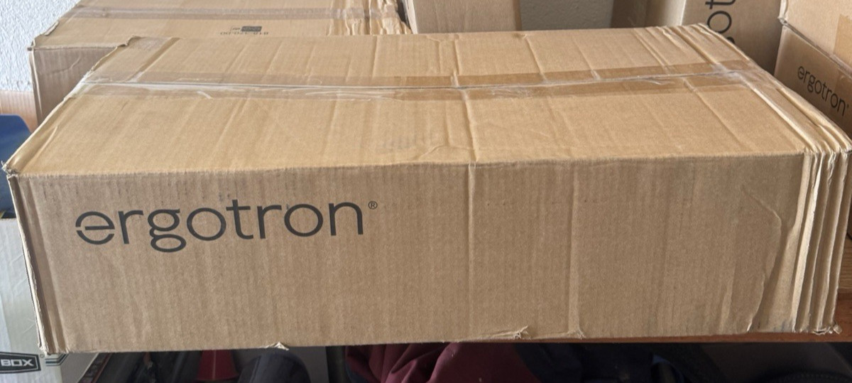 Ergotron 45686292 Dual Monitor Desk Mount Matte Black 45-686-292