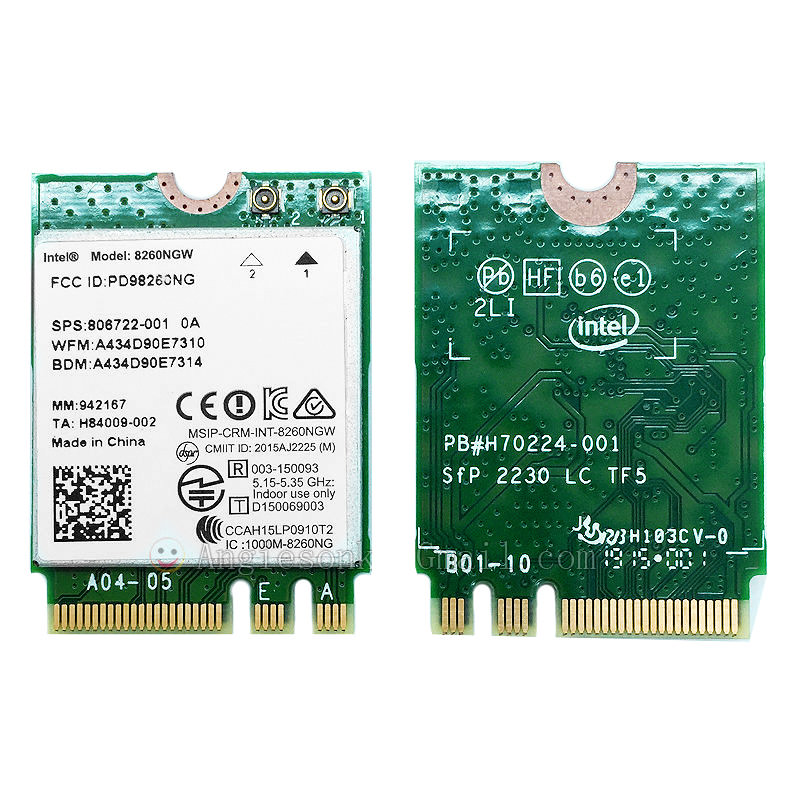Intel Dual Band Wireless-AC 8260 8260NGW 802.11ac 2x2 Wifi+BT4.2(NGFF)Card vPro