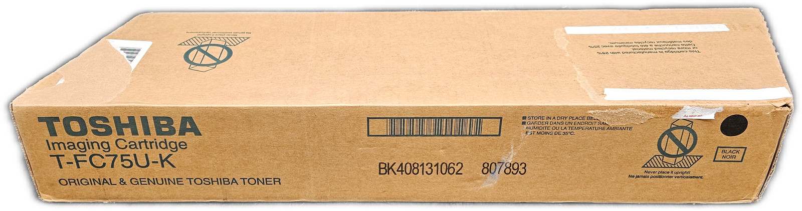 Toshiba TFC75UK Toner Cartridge Genuine Black Laser TFC75UK