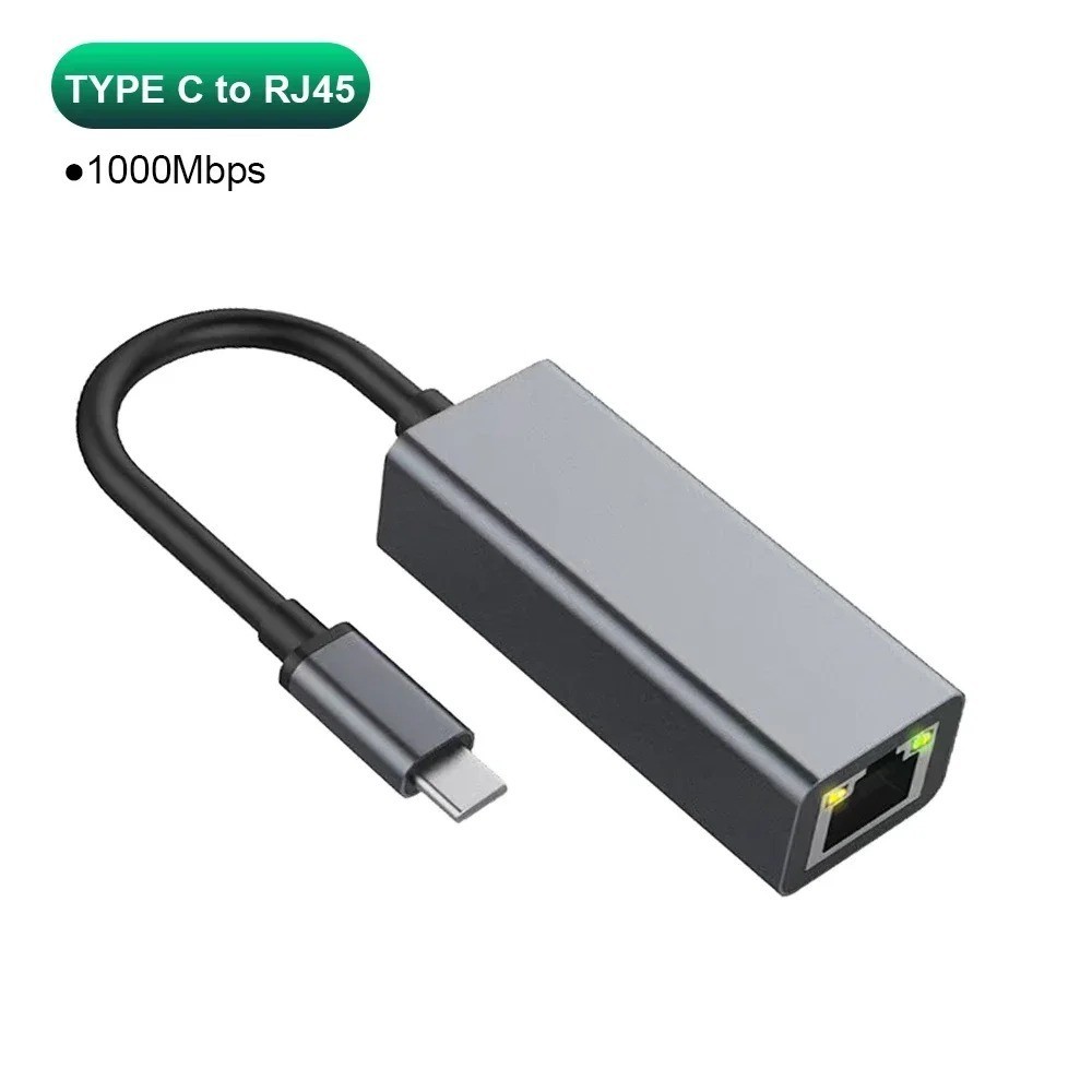 USB-C 3.1 Gigabit Ethernet LAN RJ45 1000Mbps Network Adapter for PC Mac Android