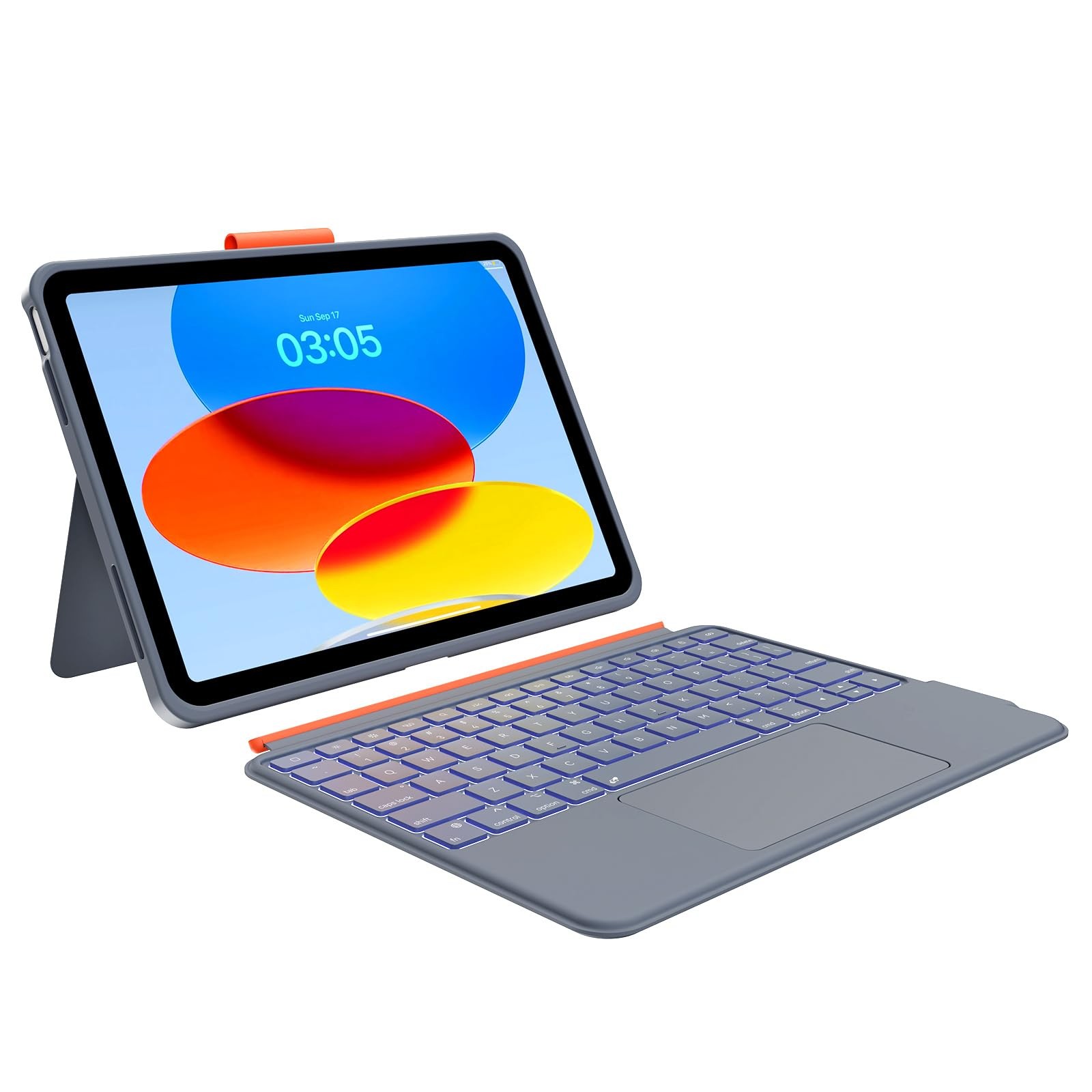 Case with Keyboard for iPad 10th Generation & 11th (A16, 2025): Grey
