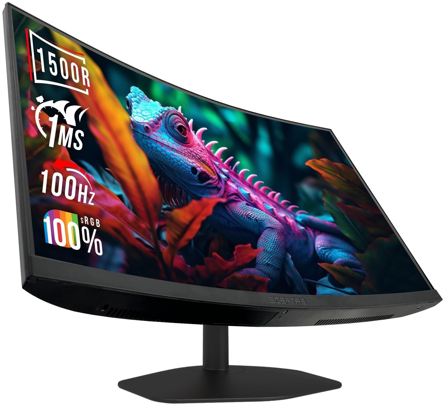 Curved 24-inch Gaming Monitor 1500R DisplayPort X2 Eye Care 100% sRGB Build-in