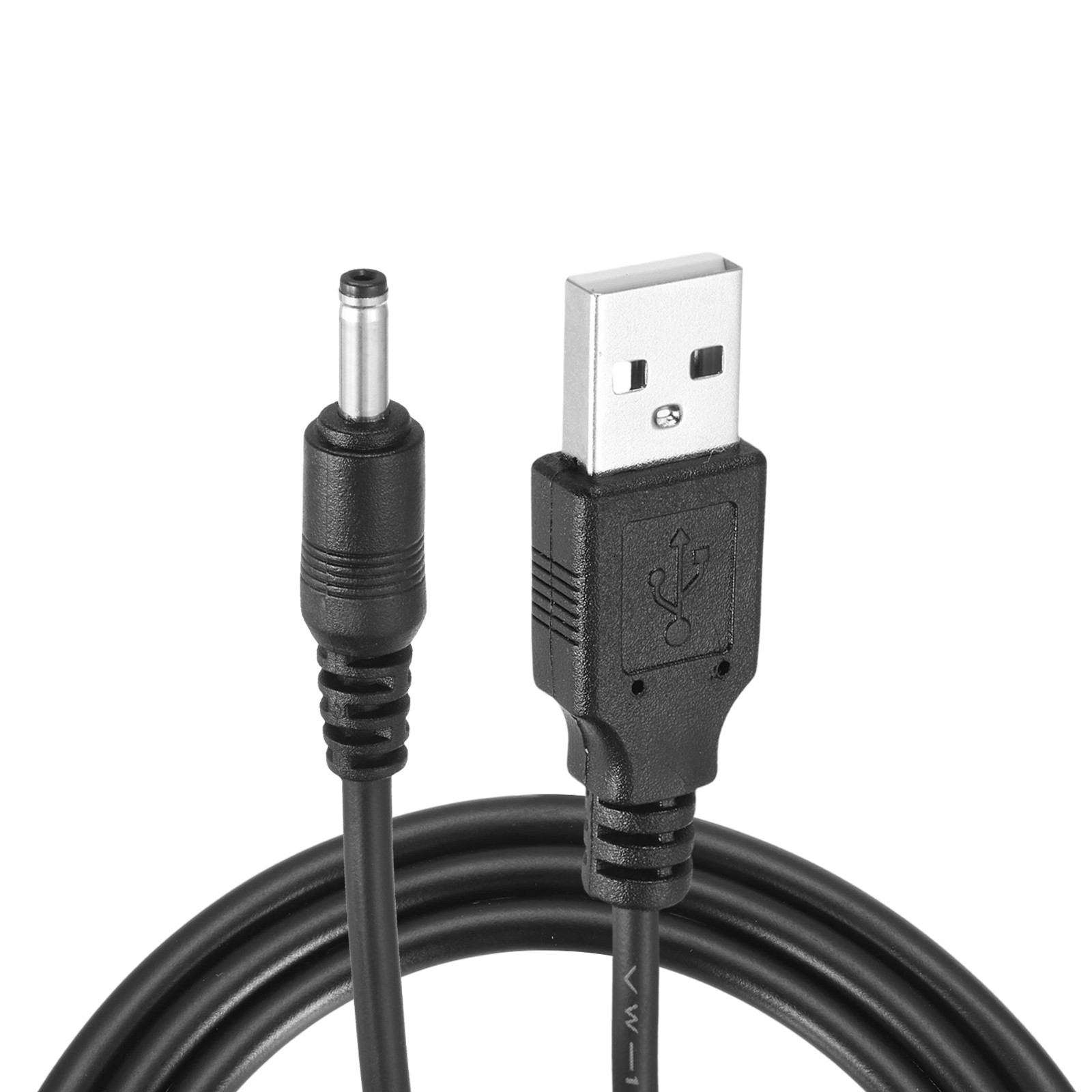 3.3ft USB A Type 3.5 x 1.35mm Straight Head Power Connector Black