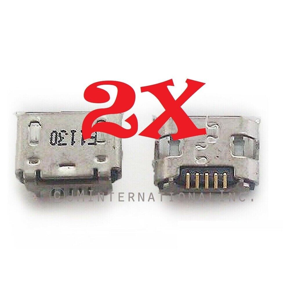 2X Contixo V8 Kids Tablet Micro USB Charger Charging Port Dock Connector
