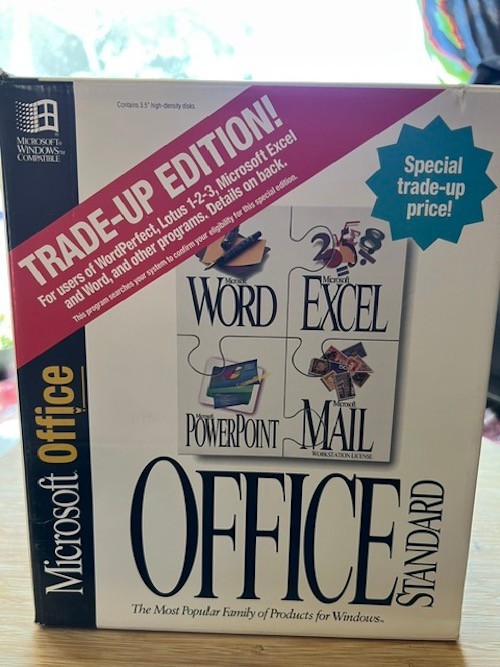 Vintage Microsoft Office Standard Upgrade Trade-Up 4.2x, Open Box