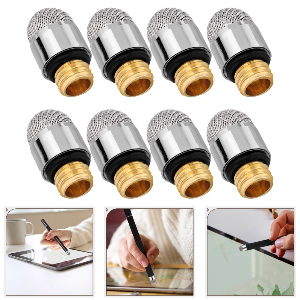 40Pcs Reusable Stylus Pen Tips Electroplated Metal Threaded Capacitive Pen Nibs