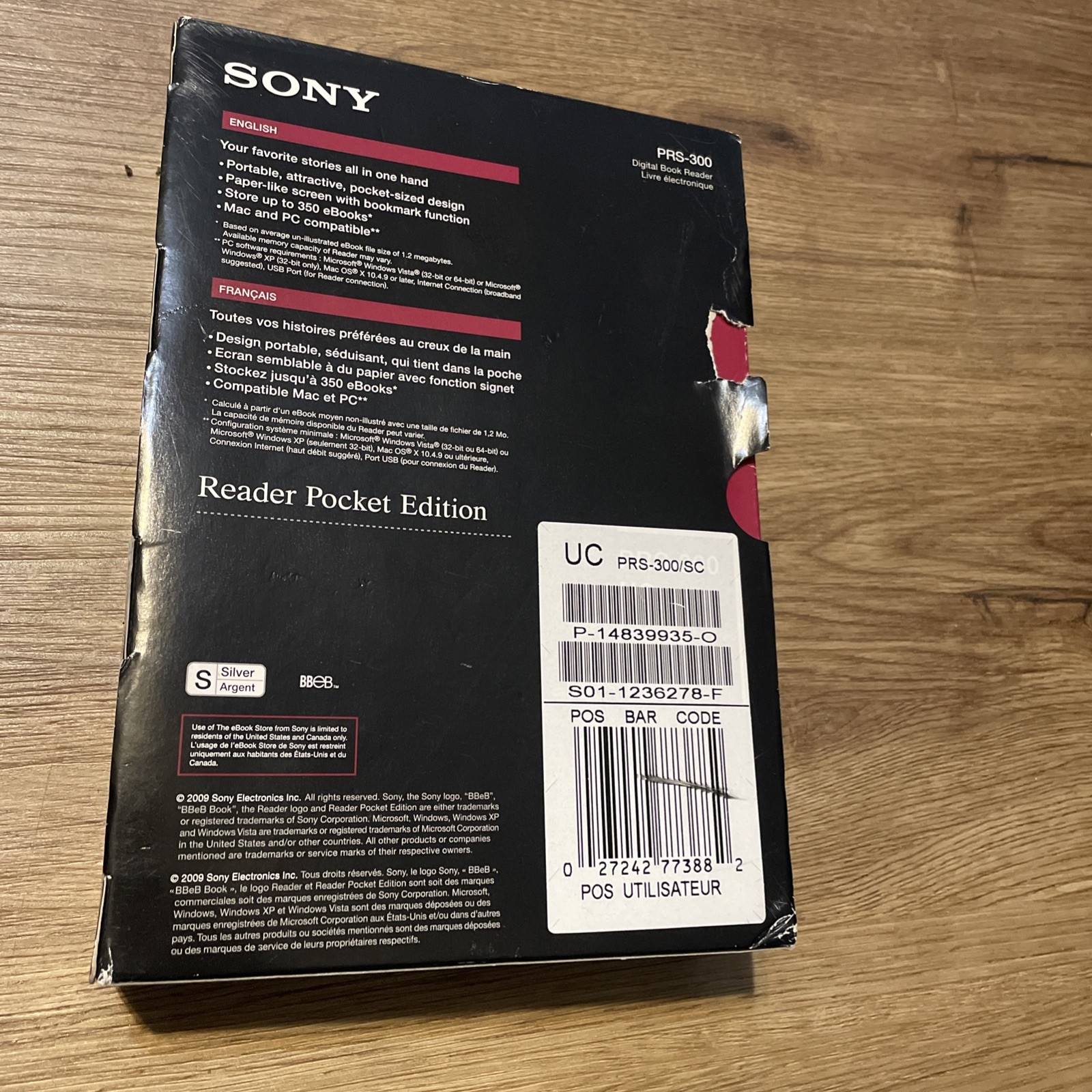 NEW Sony PRS-300SC ebook Reader pocket edition PRS-300 e-Reader