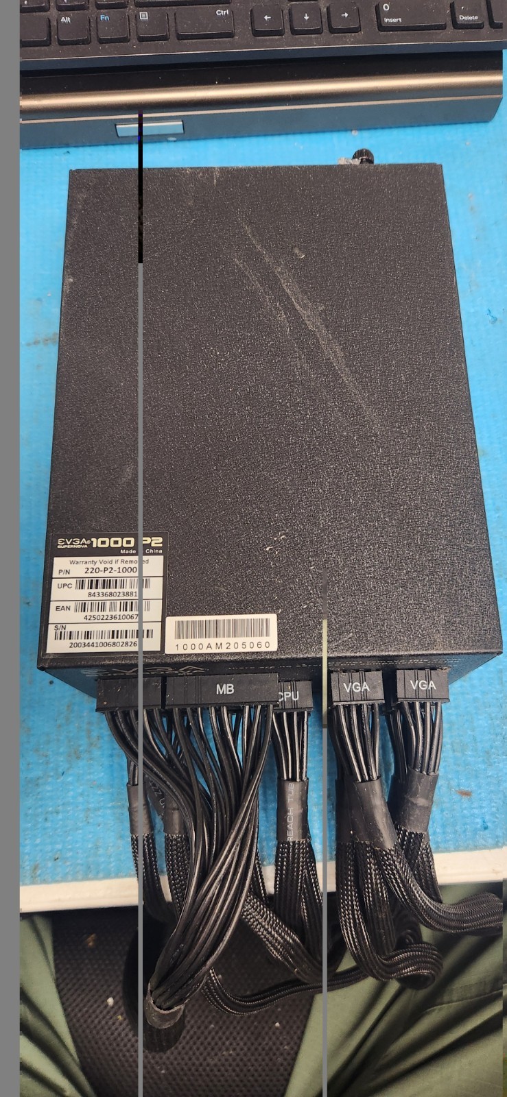 EVGA SuperNOVA 1000 P2 220-P2-1000 80Plus Platinum Fully Modular PSU with cables