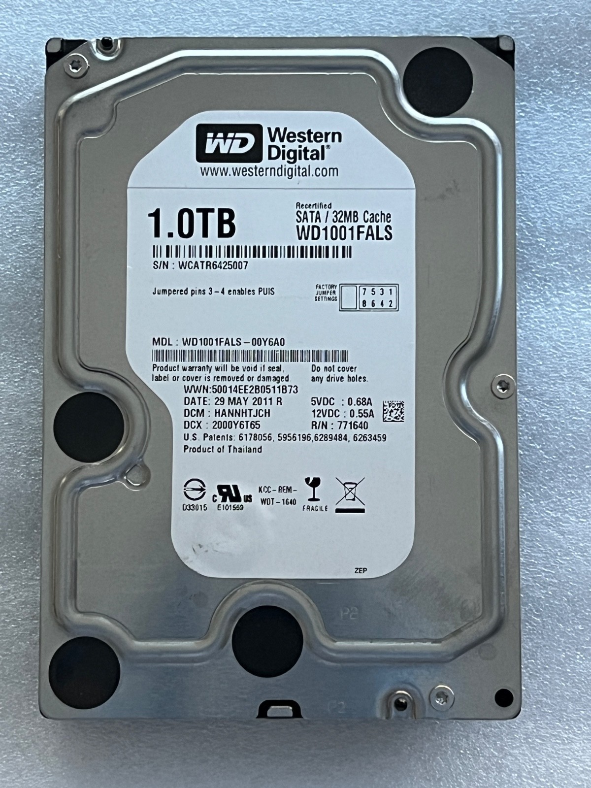 Western Digital WD Caviar Black 1TB 3.5" Desktop HDD WD1001FALS - Excellent