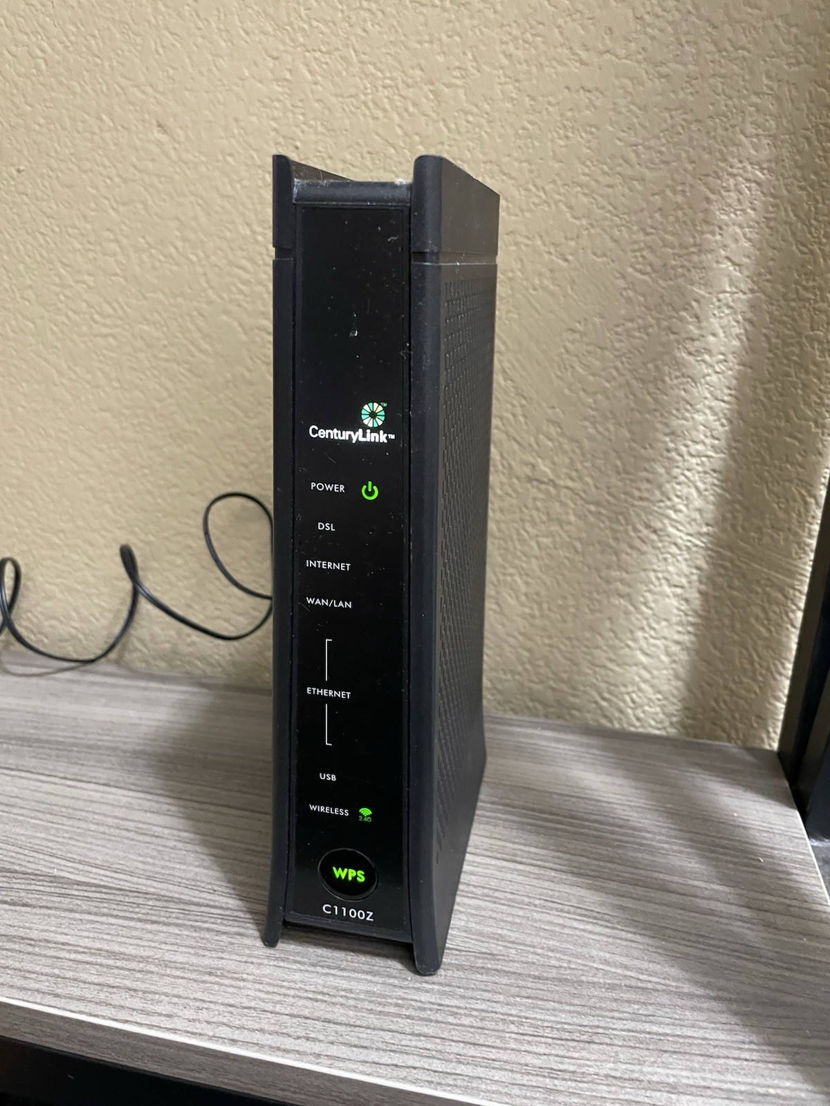CenturyLink C1100Z Wireless Router Modem, Power Cord, Ethernet and 