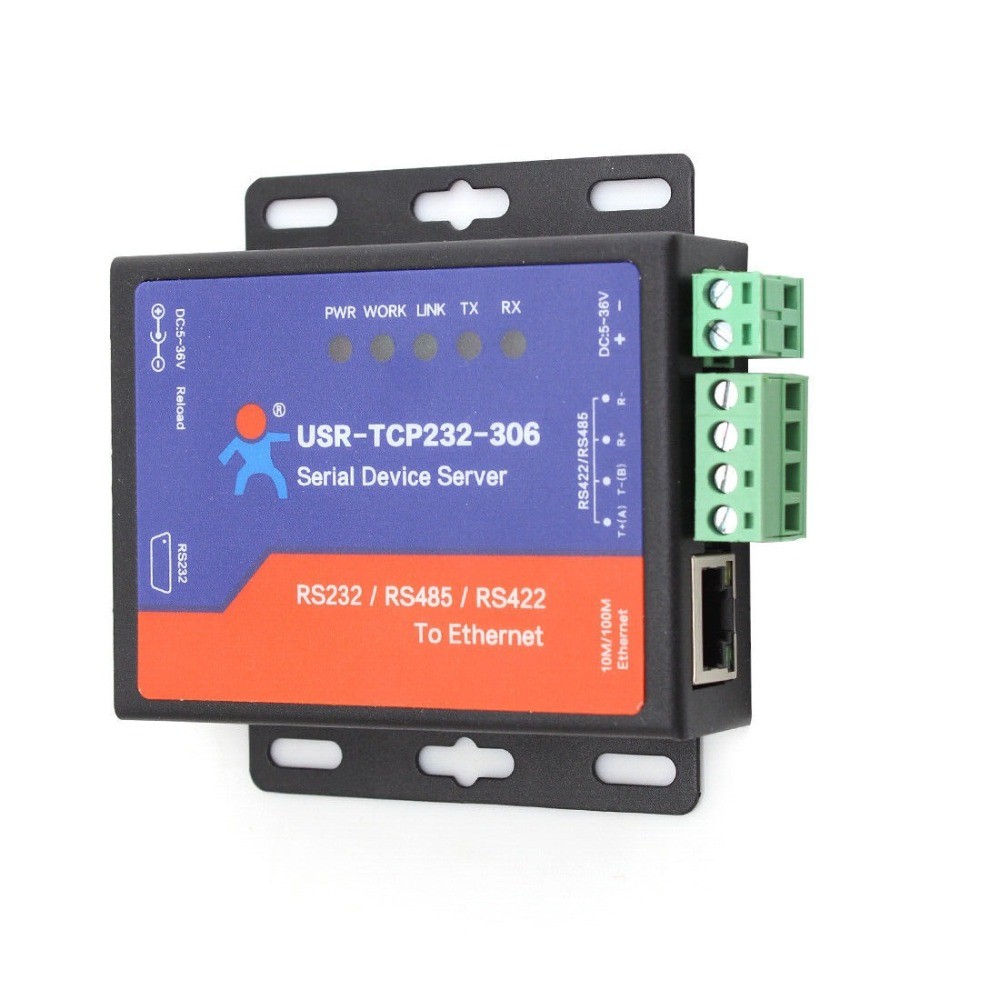USR-TCP232-306 Serial To Ethernet Converter RS232 RS485 RS422 with Web