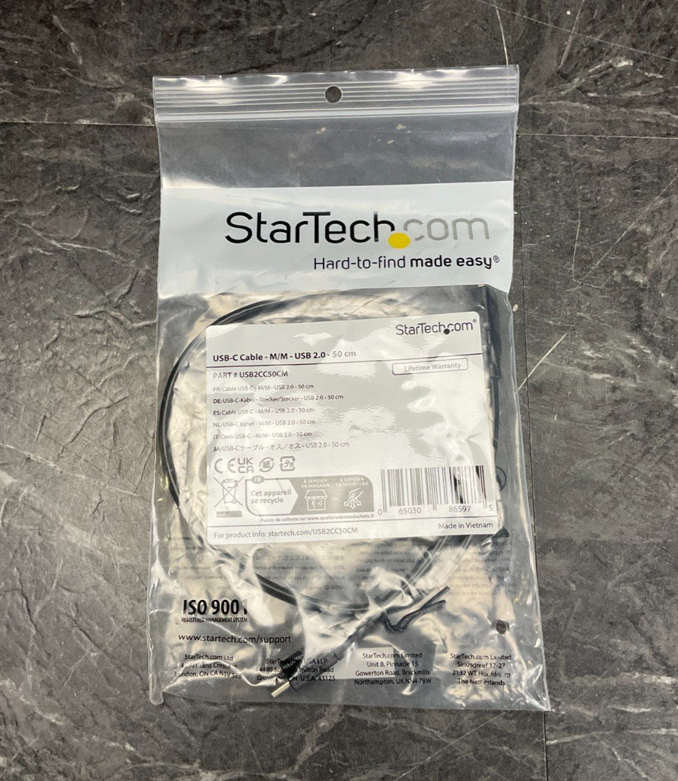 StarTech 1.6' USB Type-C Power Cable USB2CC50CM ✅❤️️✅❤️ BRAND NEW ✅❤️️✅❤️
