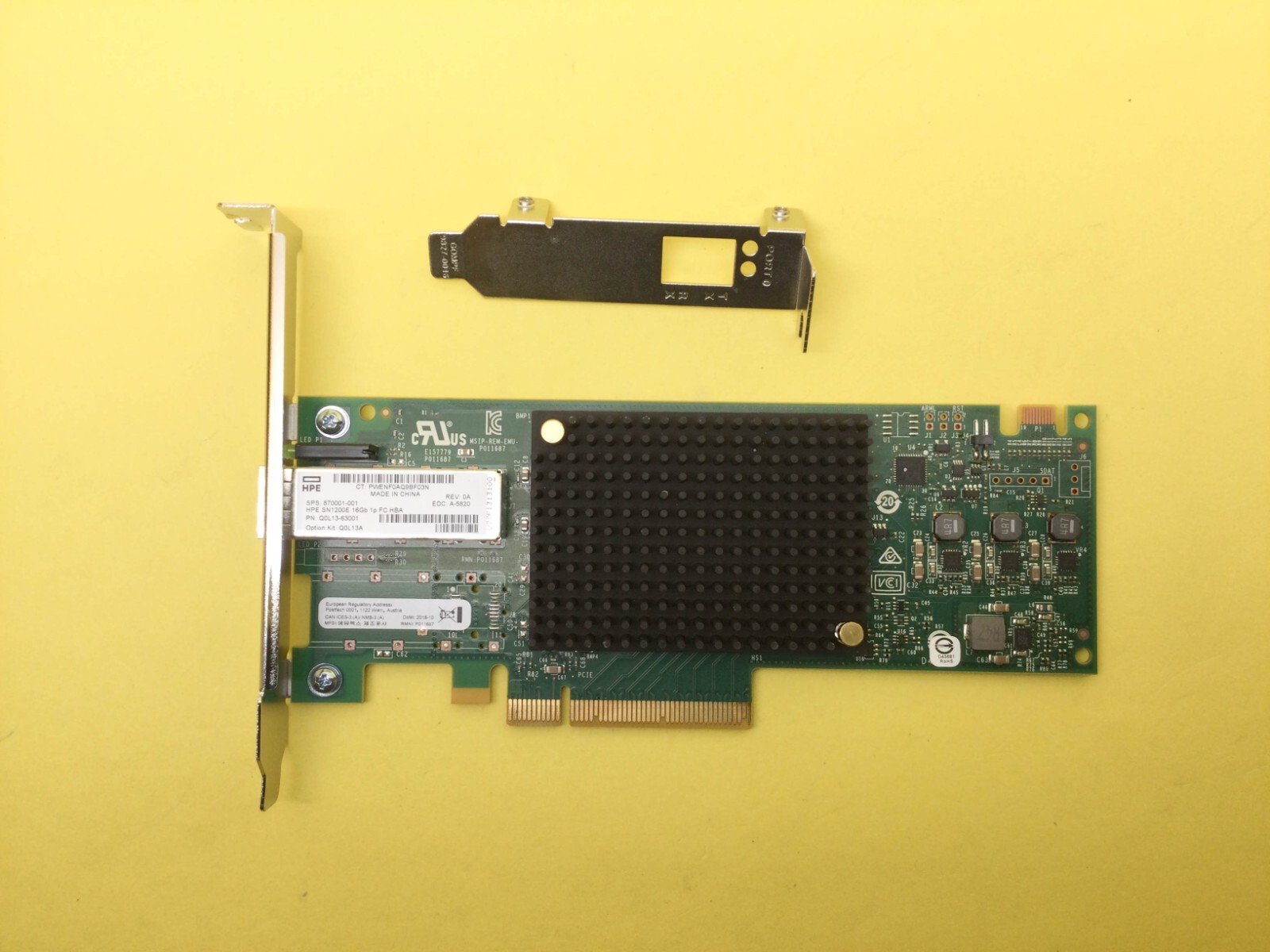 Q0L13A HPE StoreFabric SN1200E 16Gb Single Port Fibre Channel HBA 870001-001