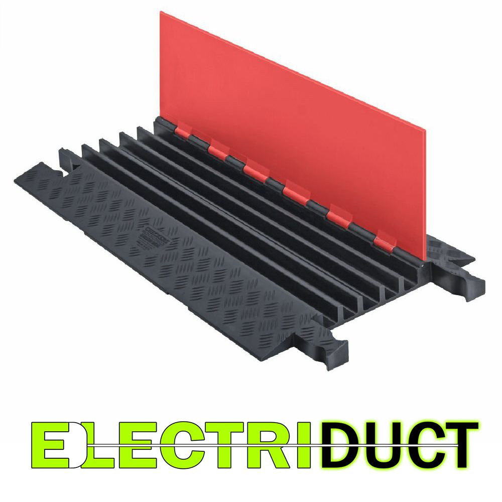 36" GD5X125-O/B Polyurethane Heavy Duty 5 Channel Cable Protector - Guard Dog