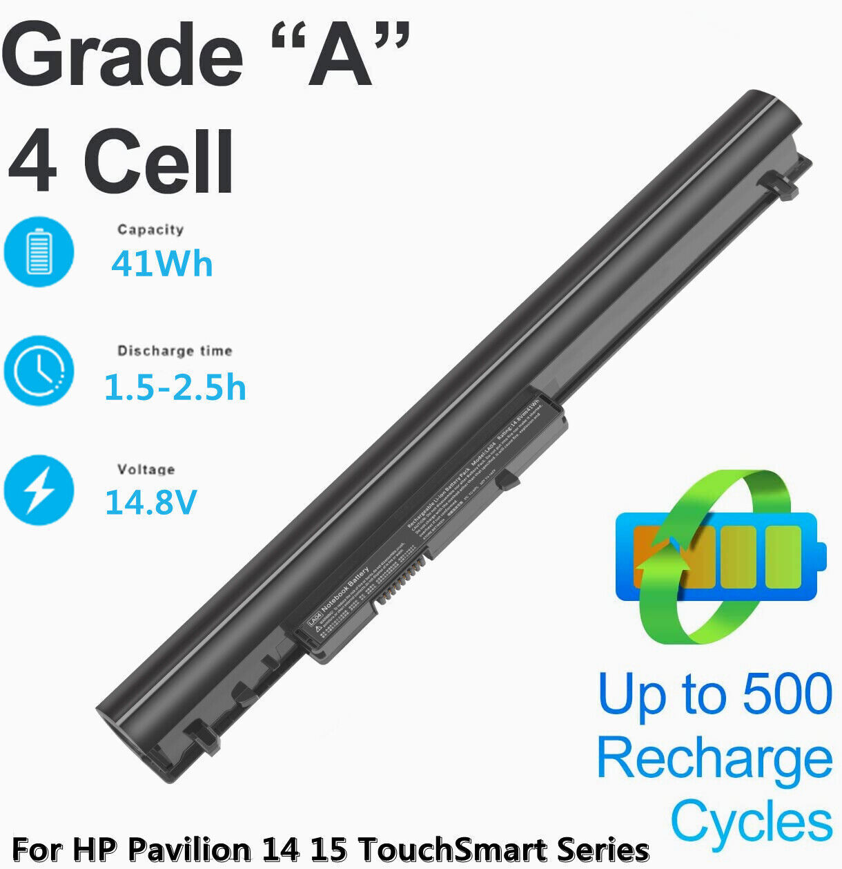 LA03 LA04 For HP Spare Battery 776622-001 728460-001 752237-001 15-1272wm 41Wh