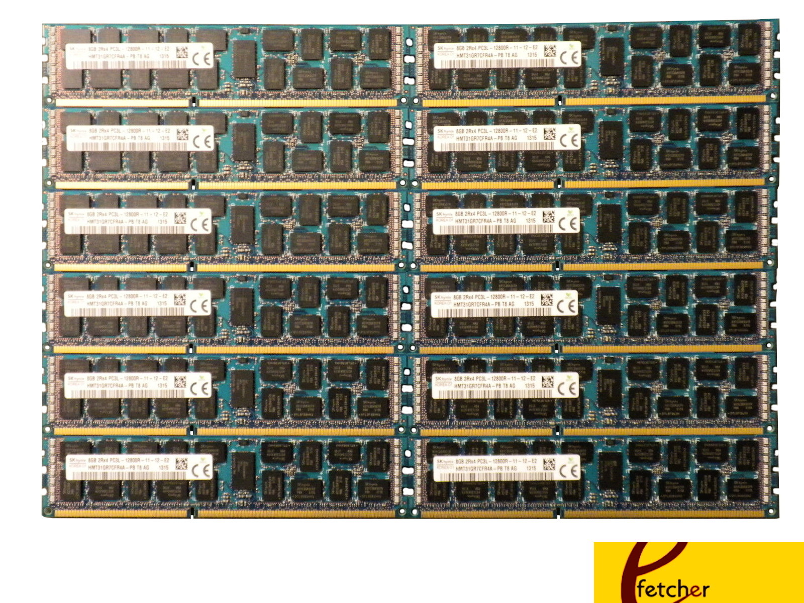 96GB (12x 8GB) Memory for Dell PowerEdge R415 R420 R510 R515 R520 R620 R715 R720