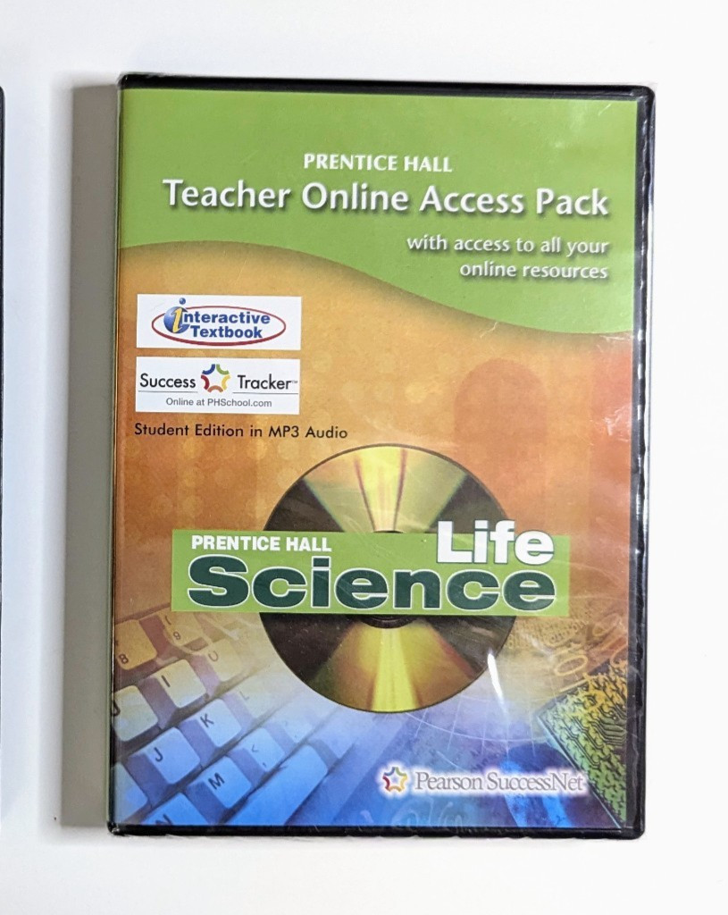Prentice Hall LIFE SCIENCE Teacher Online Access Pack CD-ROM Homeschool Software