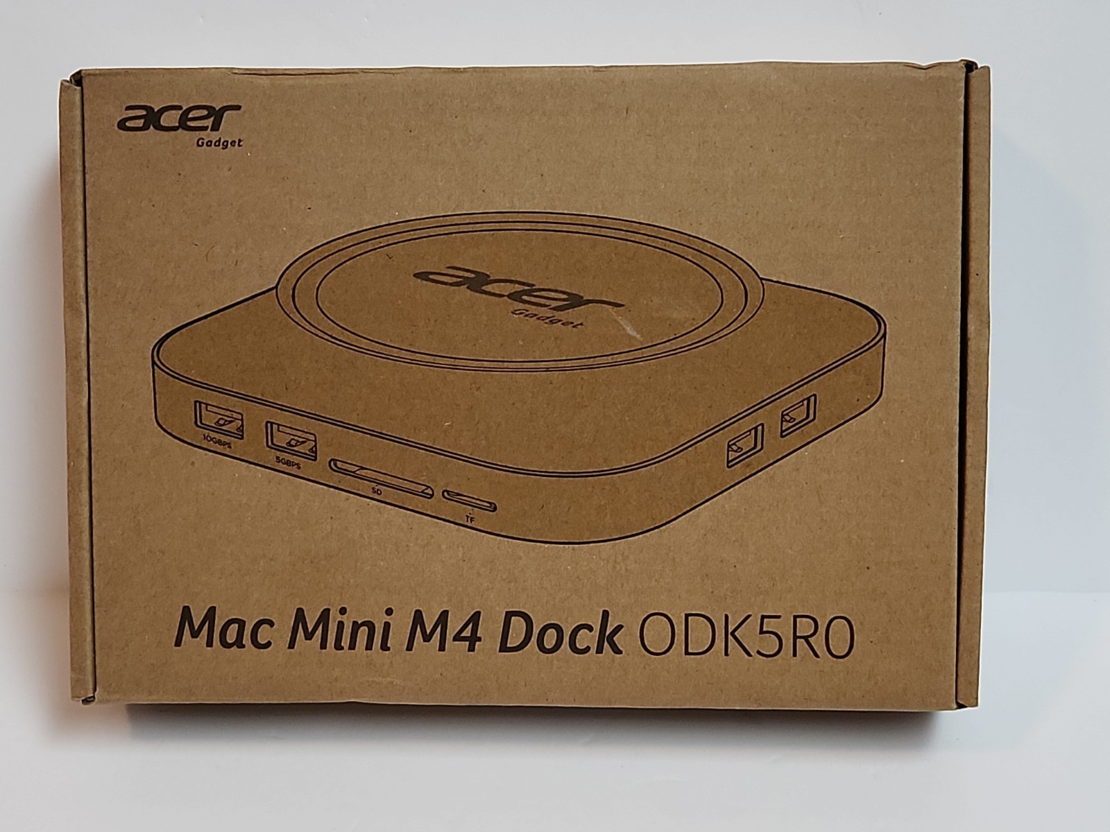Acer Gadget Mac Mini M4 Dock, 8TB M.2 NVMe/SATA SSD Enclosure & Stand, 4K@144Hz
