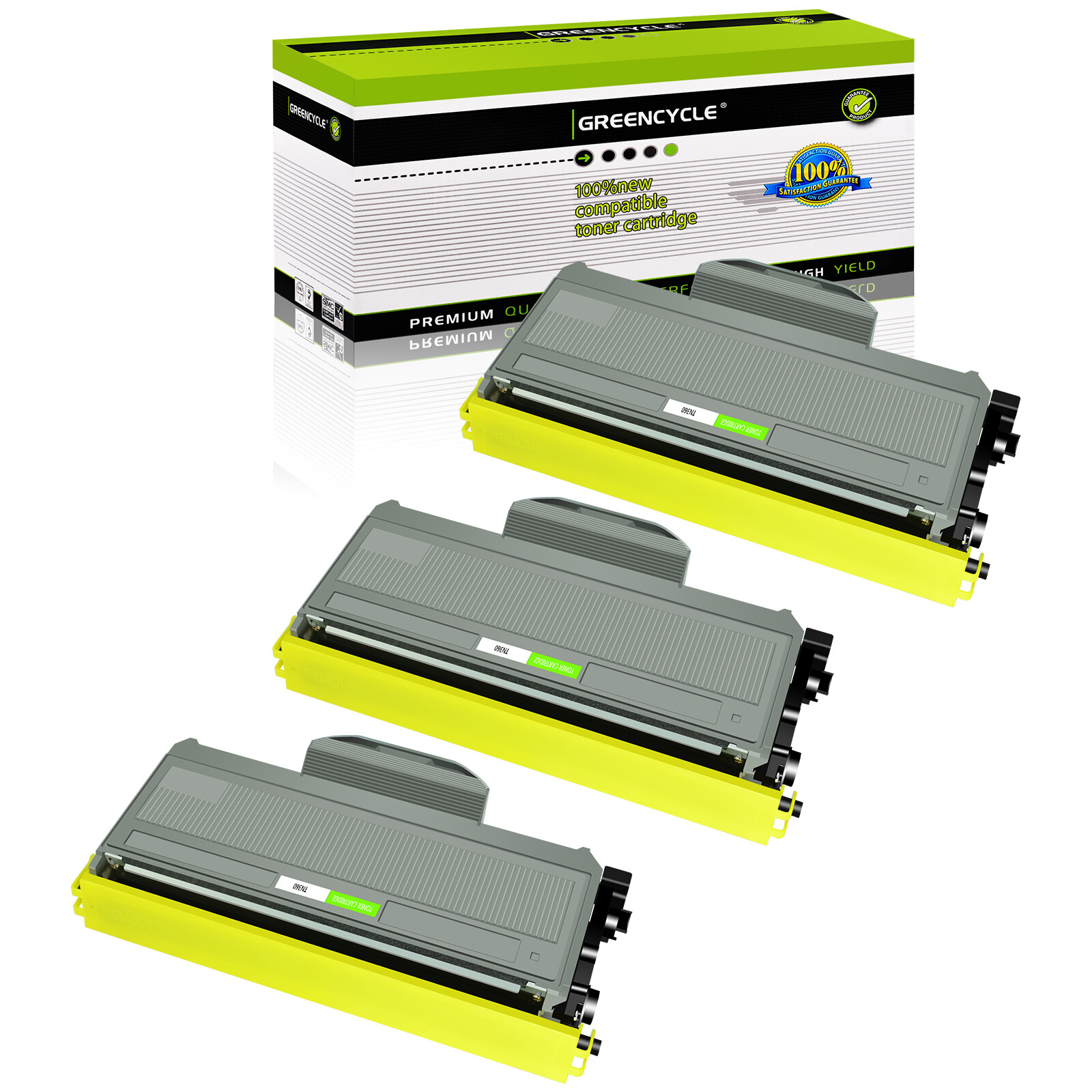 3PK TN360 Toner Cartridge Fits For Brother TN330 MFC-7320R MFC-7345DN MFC-7345N