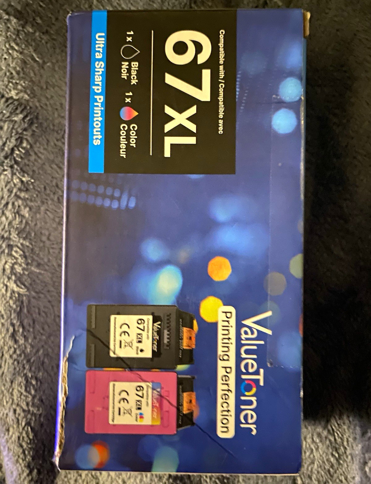 ValueToner 67XL Compatible Inkjet Cartridges for Canon Black & Tri-Color 2pk