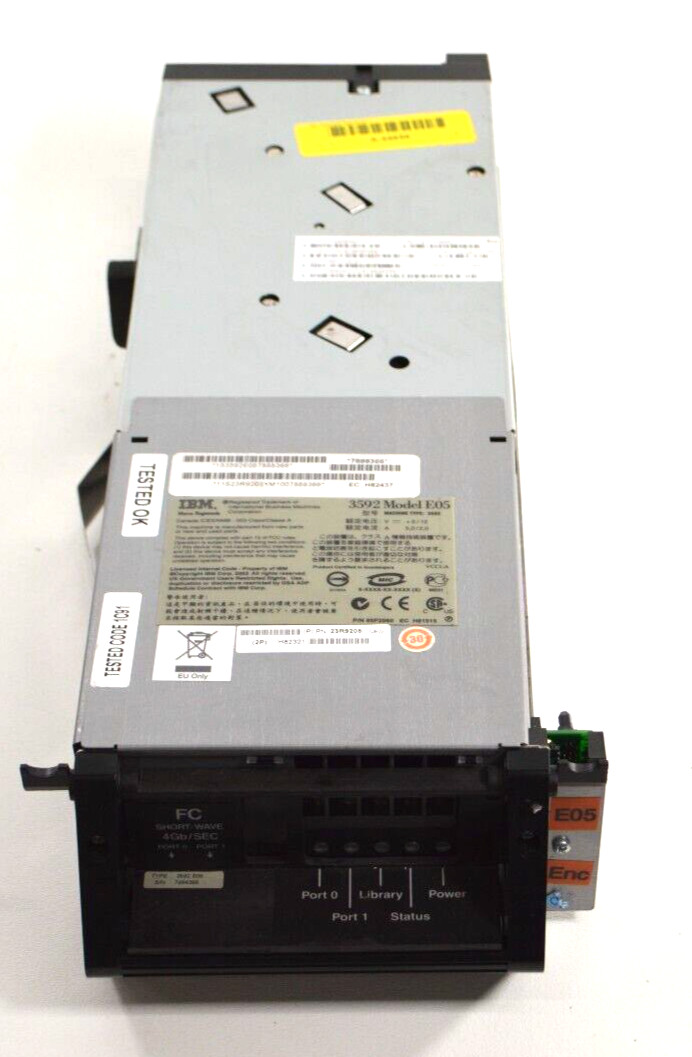 IBM 3592 Model E05 TS1120 LTO Tape Drive 23R9205 23R6564