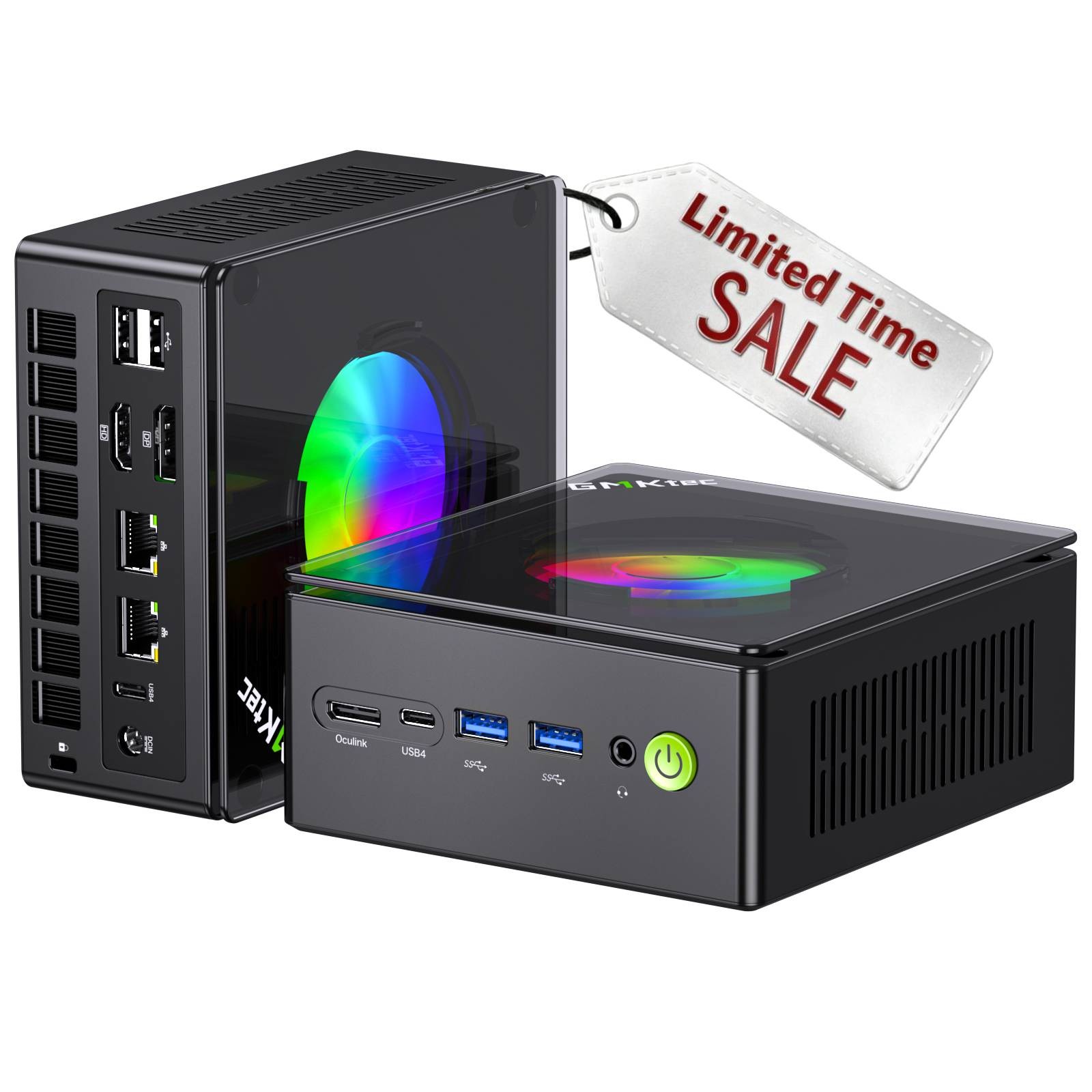 GMKtec K11 Mini PC Gaming AMD Ryzen 9 8945HS 32GB DDR5 RAM 2TB SSD Oculink Port