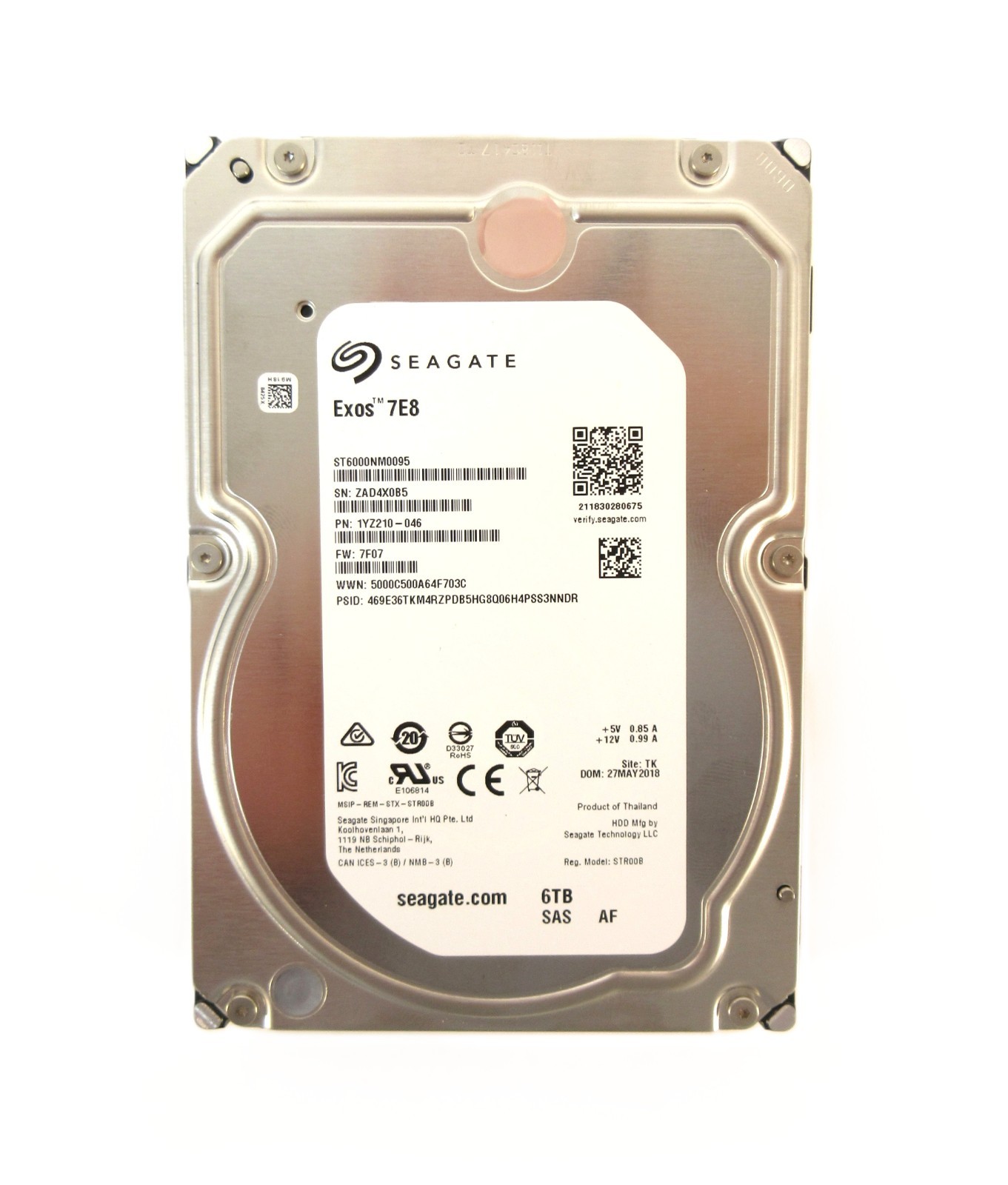 Seagate Exos 7E8 ST6000NM0095 6TB SAS 12Gb/s 7200RPM 256MB 3.5" Enterprise HDD