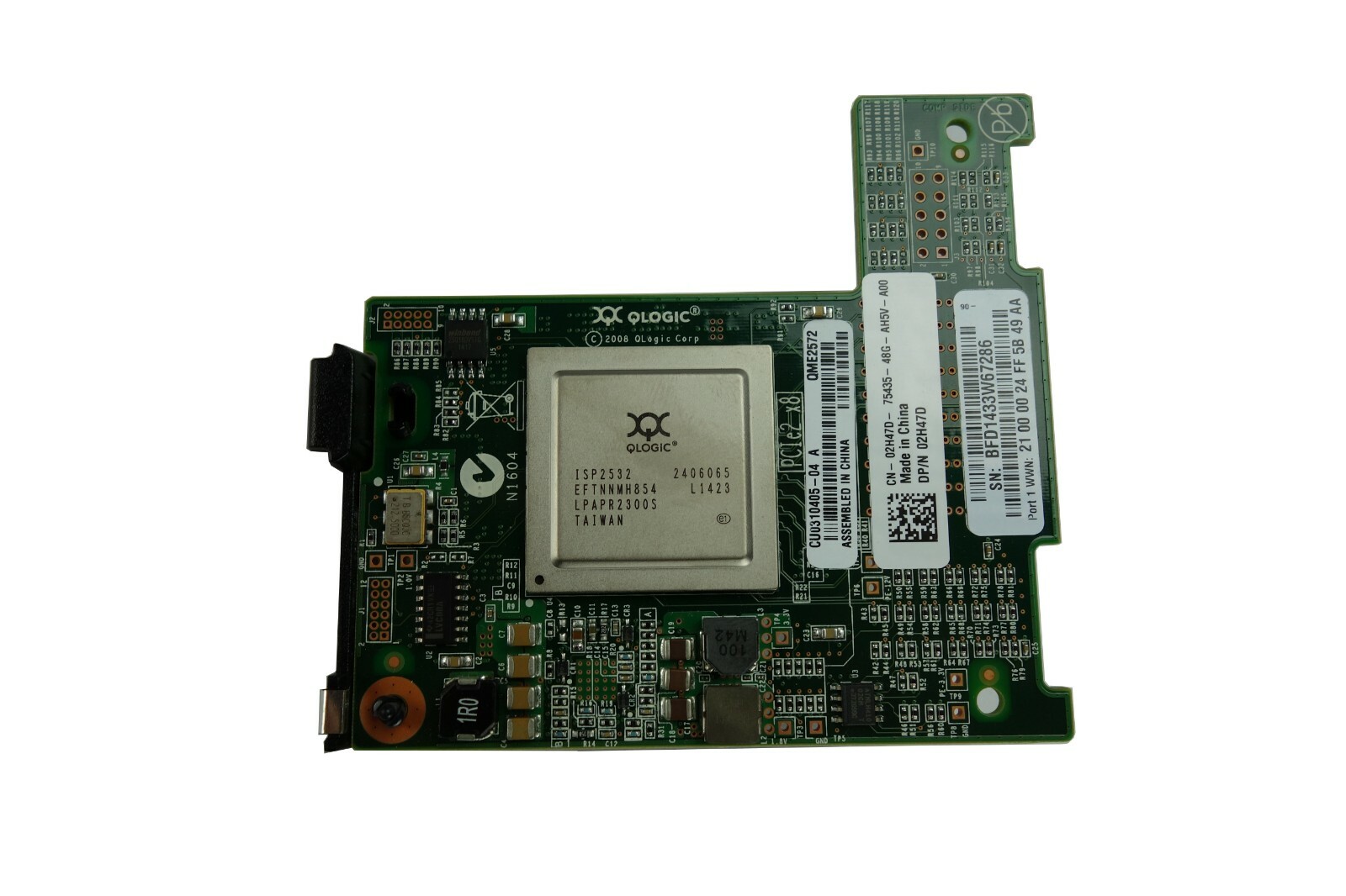 Dell QLogic QME2572 8Gb Dual Port Fiber Mezzanine HBA for M630 2H47D            