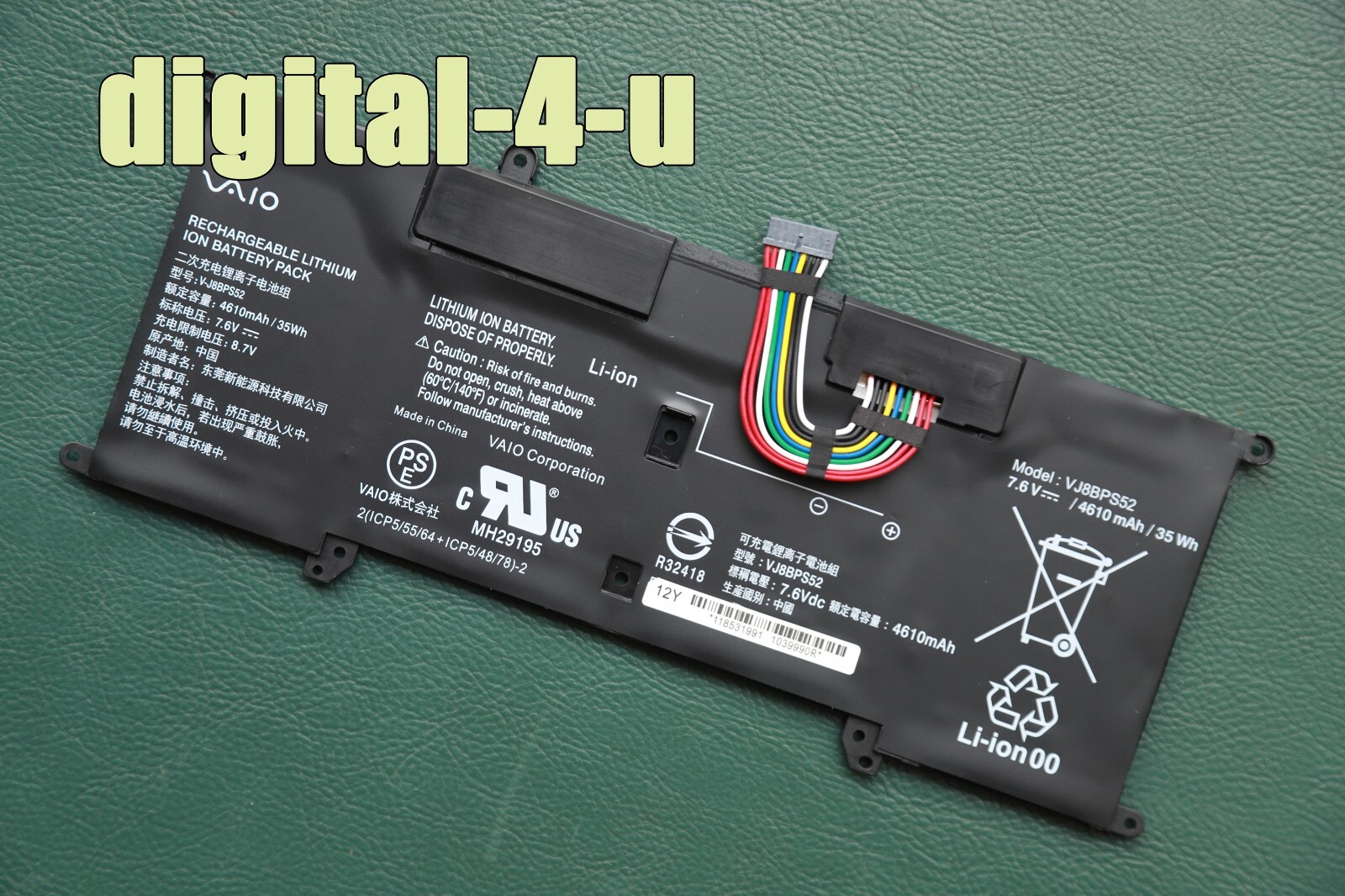 New Genuine VJ8BPS52 Battery For Sony VAIO S13 VJS132 C11T C0711B C0811S C0411B 
