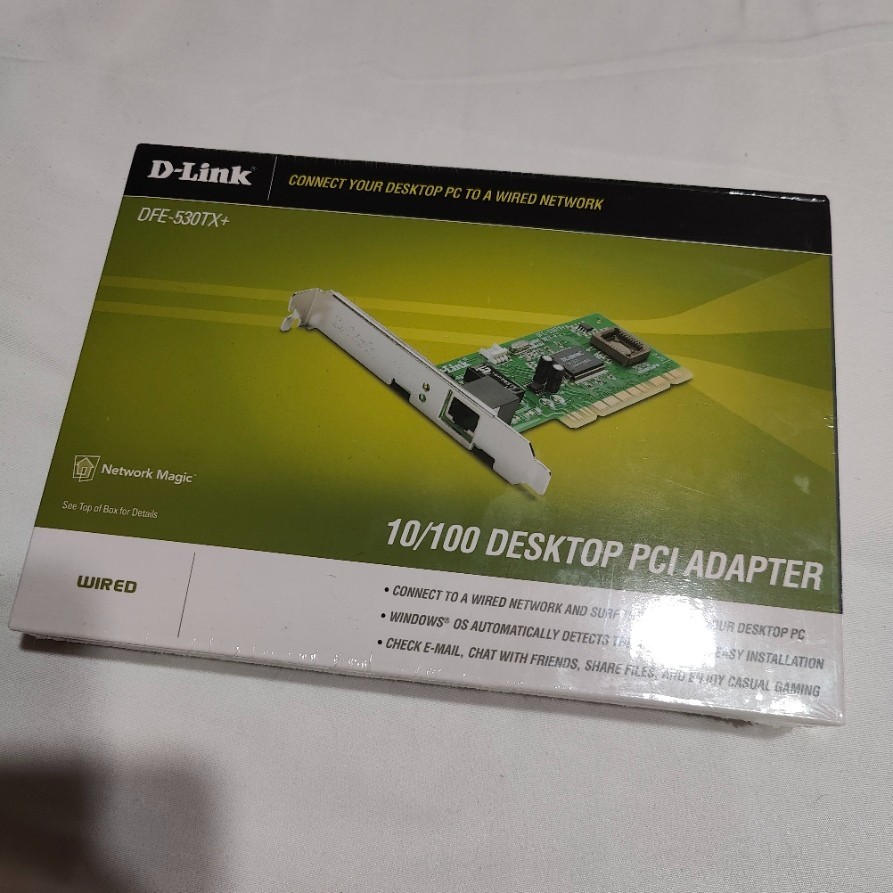 Genuine D-Link DFE-530 TX+ 10/100 Mbps Fast Ethernet Desktop PCI Adapter