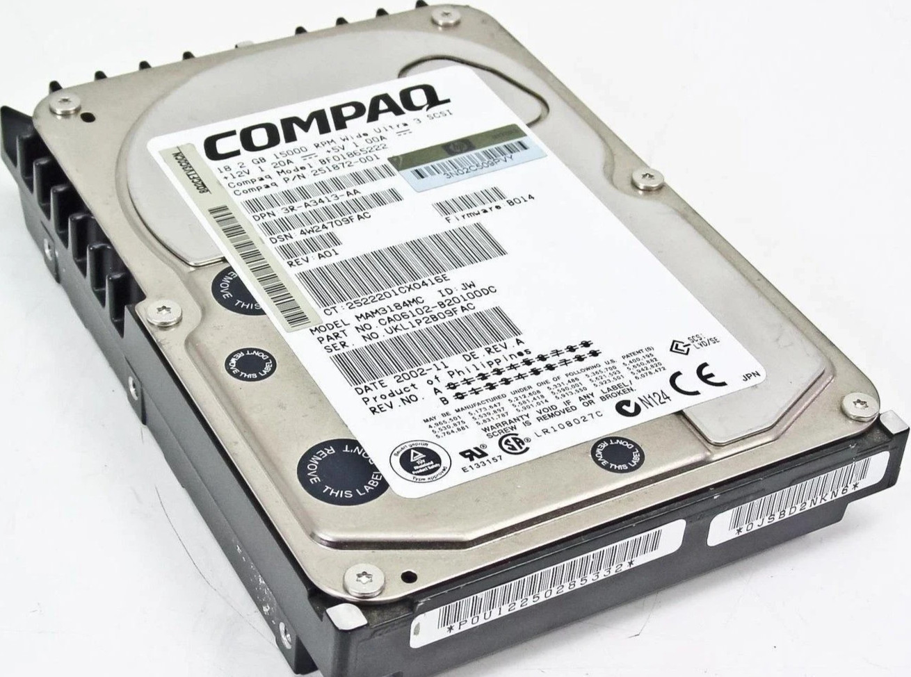 Compaq 251872-001 BF01865222 MAM3184MC 18.2GB SCSI Server Hard Drive