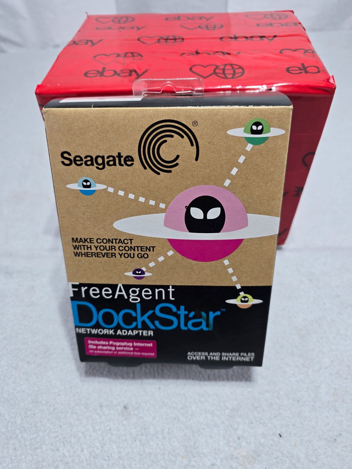 Seagate Free Agent DockStar File Sharing Network Adapter New Opened Box