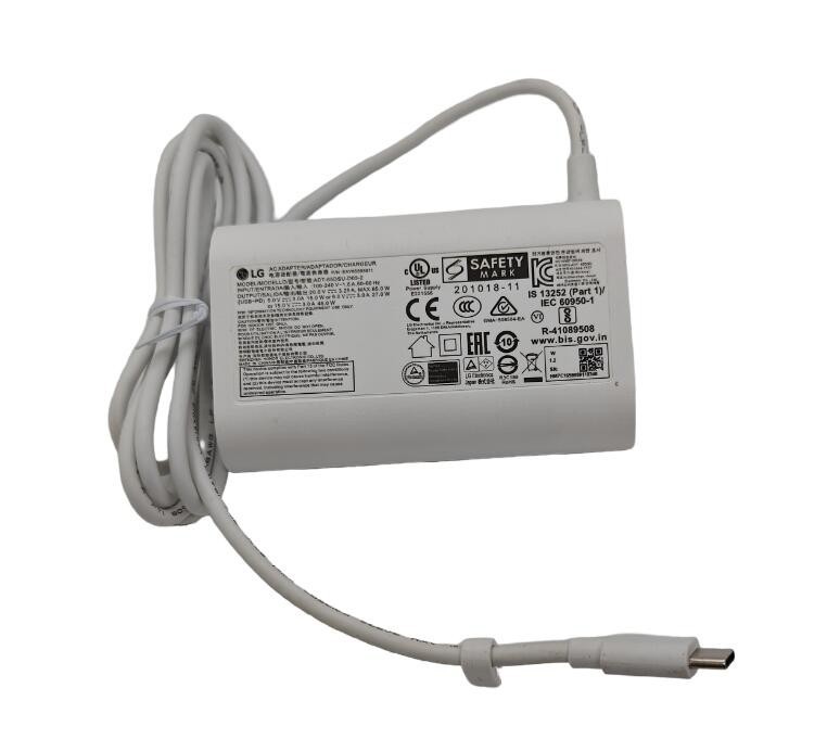 USB-C LG 65W Charger Adapter for LG gram 16Z90Q ADT-65DSU-D03-2 EAY65895901