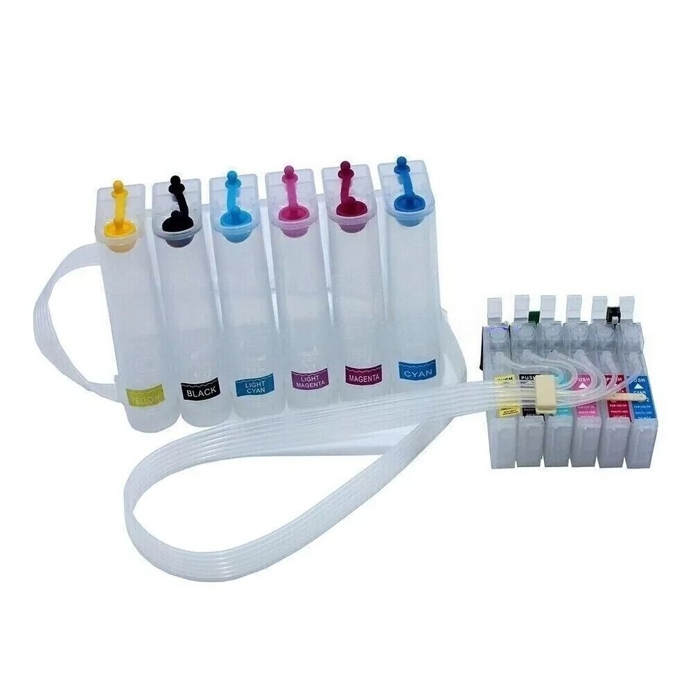 Empty Bulk CISS System T0791 Stylus Photo 1400 1430 1500W with ARC Chip
