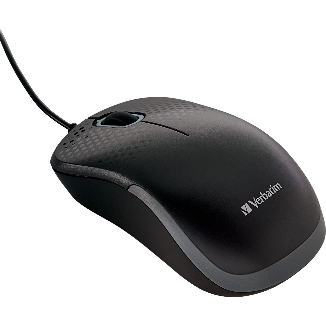 Verbatim Silent Corded Optical Mouse - Black (99790_3)